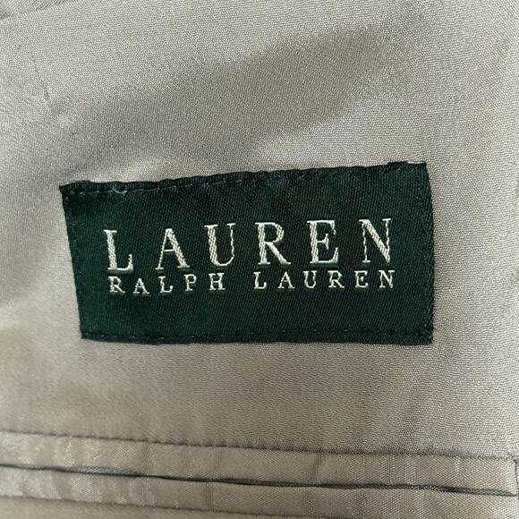 Vintage Lauren Ralph Lauren Blazer 44R Wool Houndstooth Windowpane Sport Coat - Picture 12 of 16